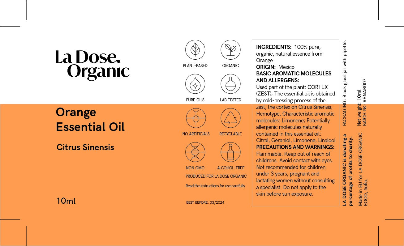 Orange essential oil